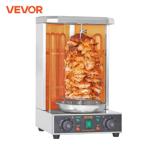 VEVOR Shawarma Grill Machine, 13lbs  Chicken Shawarma Cooker Machine Electric Vertical Broiler Gyro Rotisserie Oven Doner Kebab - TrendForce25