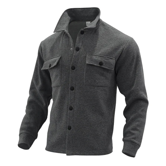 New style for autumn and winter 2025, casual shirt jacket for men, can be worn alone or as an inner layer with a shirt, daily cl
