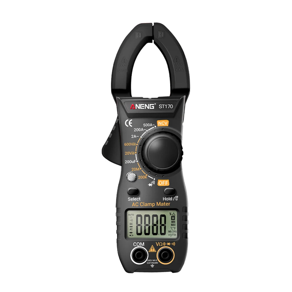 Digital Multimeter Backlit Display AC/DC Voltmeter AC Ammeter Clamp Meter NCV 2000 Counts with Flashlight for Electrical Testing - TrendForce25