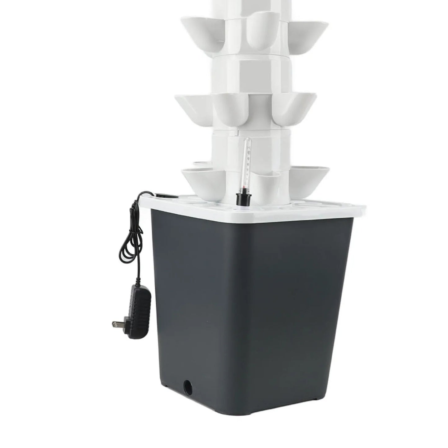 US Hydroponic Growing System Mini Indoor Outdoor Home Grow Herb Vertical Garden Tower 6 Tiers 30 Holes Vegetables Planter - TrendForce25