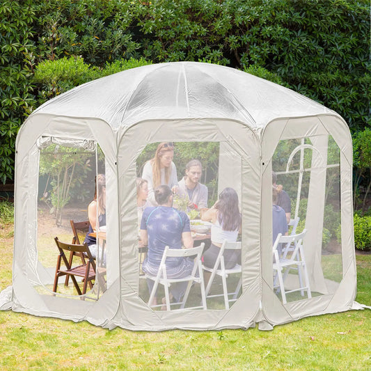 Outdoor Transparent Tent Portable Folding Camping Thickening Tent Starry Sky Bubble House Shade Winter Sunshine Wind/Waterproof - TrendForce25