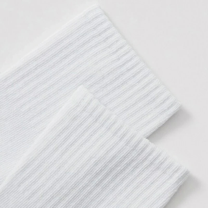 10/20 Pairs Women Solid Color Crew Socks Classic Versatile Comfortable Breathable Sweat Absorbing Running Sports Leisure Socks