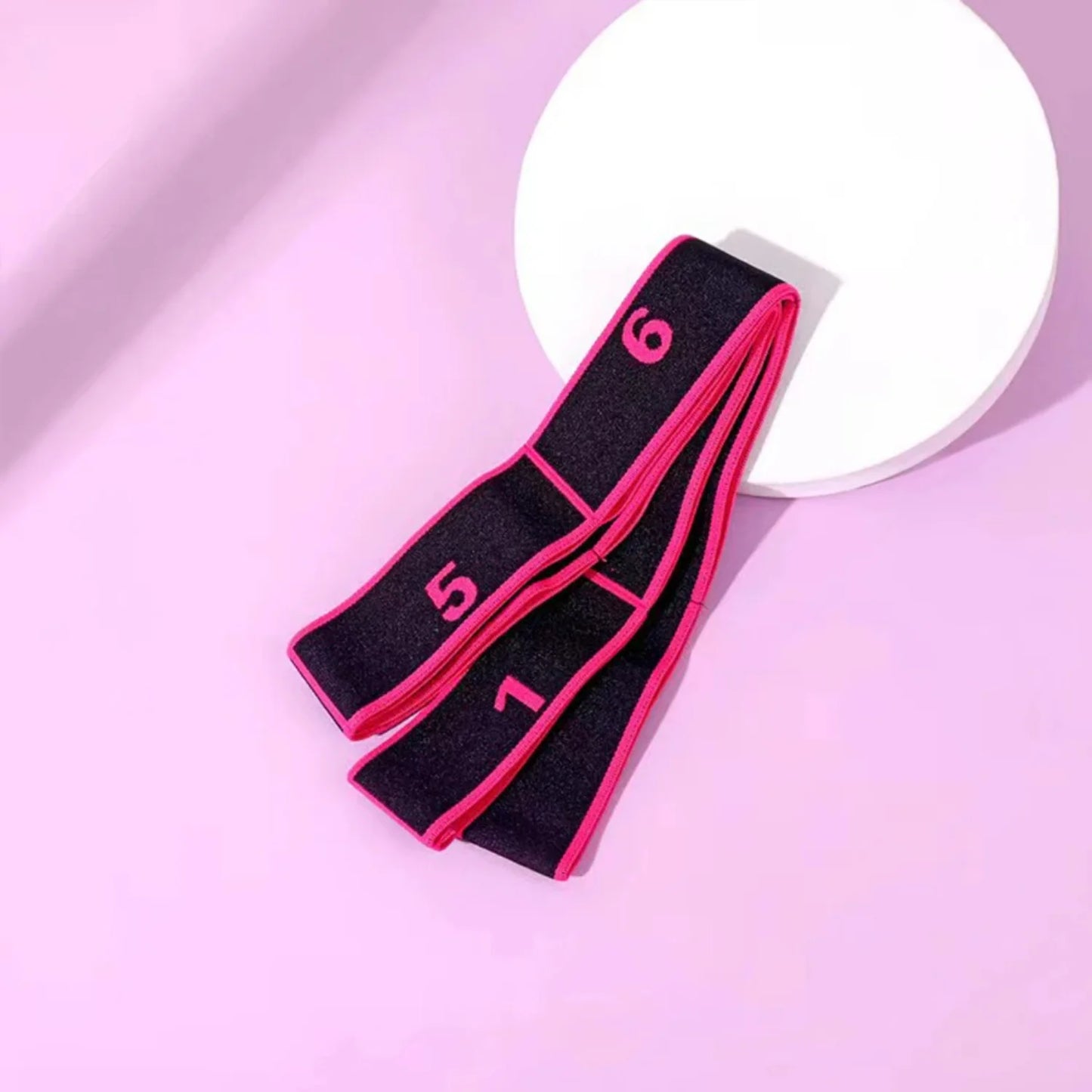 Yoga elastic Resistance Band Elastic band 8 separate rings Gymnastics stretch resistance band Gym elastic fitness training