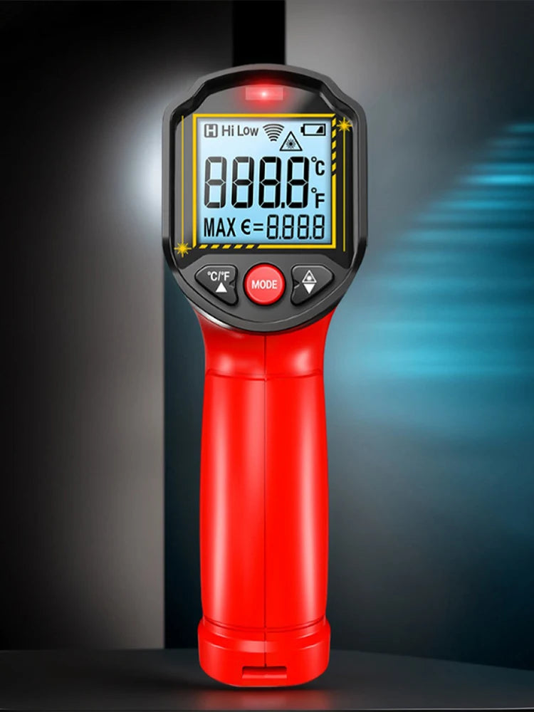 Digital Infrared Thermometer -50~600℃ Non-Contact IR Thermometer Gun Pyrometer Tester Meter for Cooking Grilling Vehicle Repair
