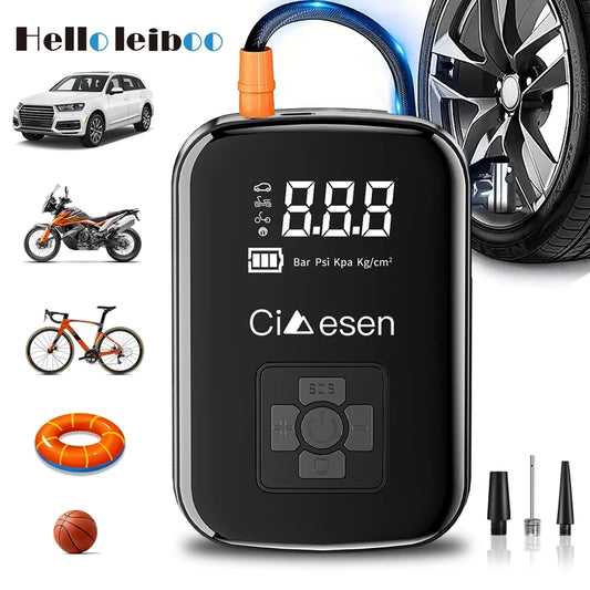 1pc Car Wireless Air Pump 150PSI Portable Electric Tire Inflation For Car Bicycle Motorcycle Air Compressor Inflator US Shipping - TrendForce25