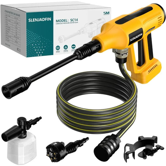 Furniture-Great deal.Cordless Pressure Washer for Dewalt 20V Battery 700 PSI Portable Handheld Power Washer with 6-in-1 Nozzle F