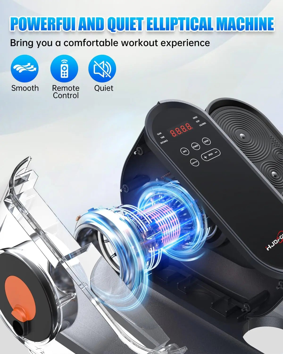 Under Desk Elliptical Machine, Electric Ellipse Leg Exerciser While Sitting for Seniors Adults, Leg Ercise Pro, Leg Exerciser Wh