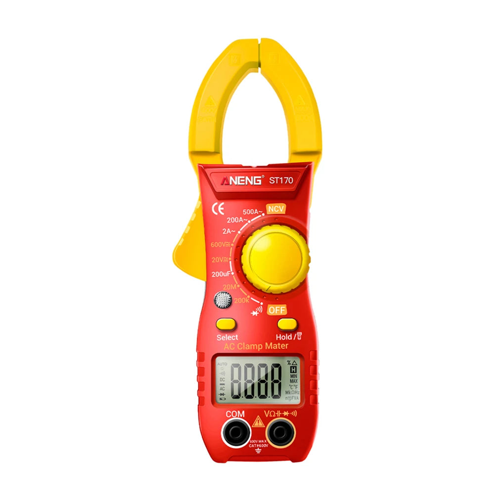 Digital Multimeter Backlit Display AC/DC Voltmeter AC Ammeter Clamp Meter NCV 2000 Counts with Flashlight for Electrical Testing - TrendForce25