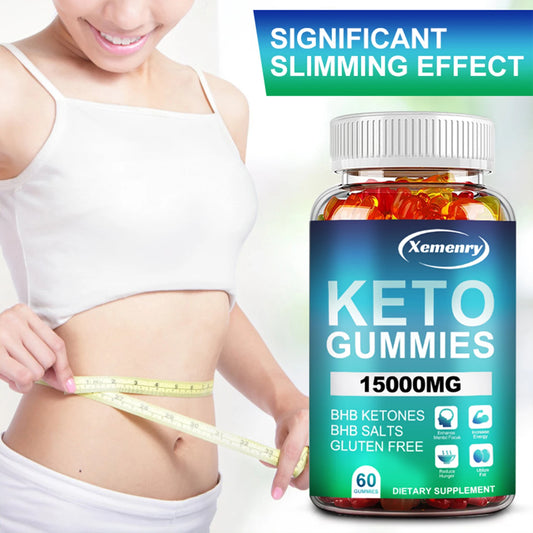 Keto Gummies - Burn Fat, Weight Management, Speed Up Metabolism, Digestive Health, Appetite Control - 60 Gummies
