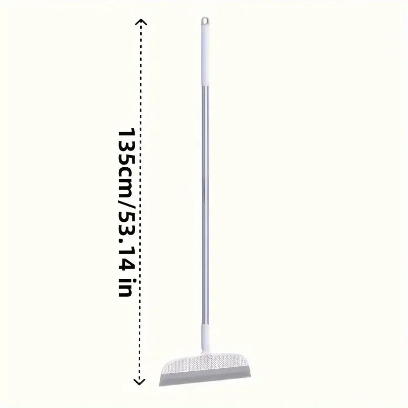 A magic broom suitable for bathrooms, kitchens, and living rooms, with a detachable head that easily removes hair and dust - TrendForce25