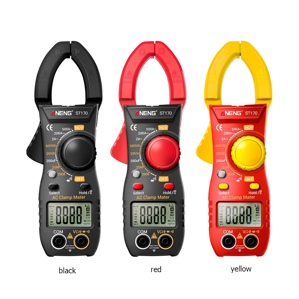 Digital Multimeter Backlit Display AC/DC Voltmeter AC Ammeter Clamp Meter NCV 2000 Counts with Flashlight for Electrical Testing - TrendForce25