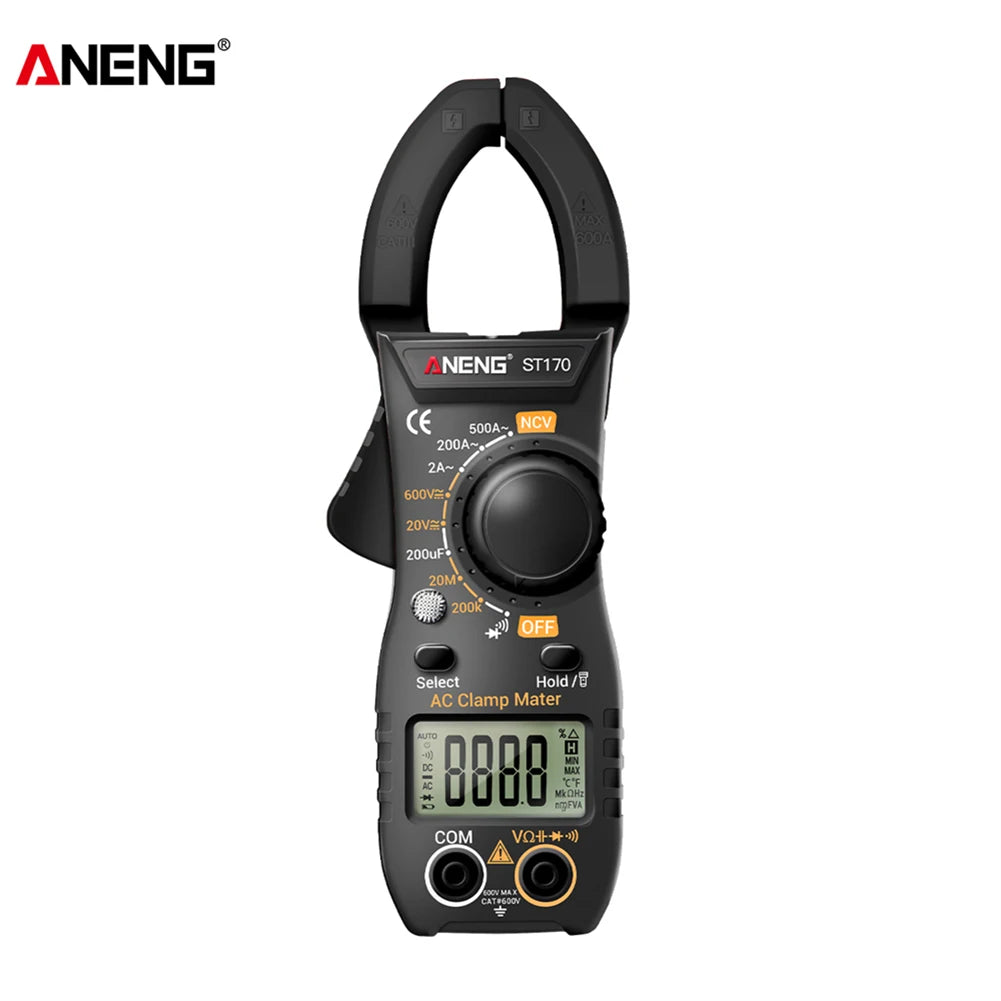 Digital Multimeter Backlit Display AC/DC Voltmeter AC Ammeter Clamp Meter NCV 2000 Counts with Flashlight for Electrical Testing - TrendForce25