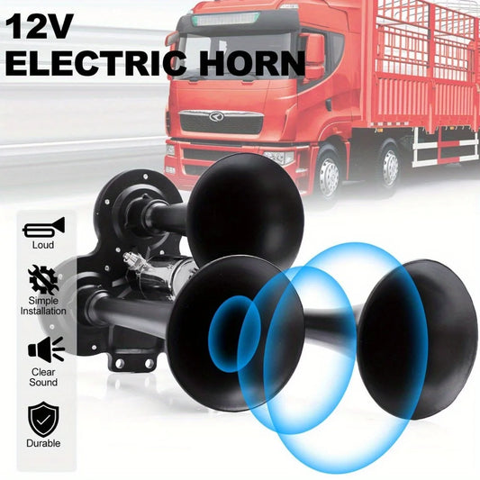 Super Loud Train Electric Air Horn 600DB 3 Trumpets Car Truck Boat Speaker - TrendForce25