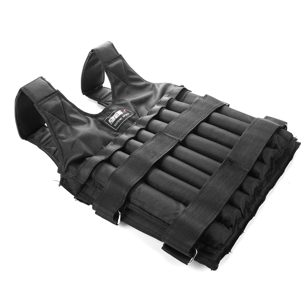Loading Weighted Vest Adjustable Weight Training Exercise Jacket Sand Clothing Boxing Fitness Equipment (Excluding steel plates)