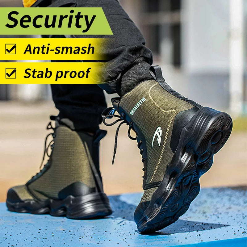 Fashionable breathable anti-smash and anti-puncture safety shoes - TrendForce25