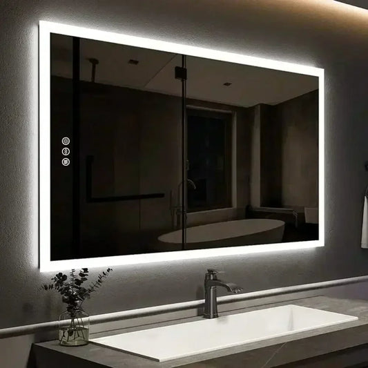Smart Dimmble Bathroom Mirror Save Energy Antifog Waterproof Makeup Mirror - TrendForce25