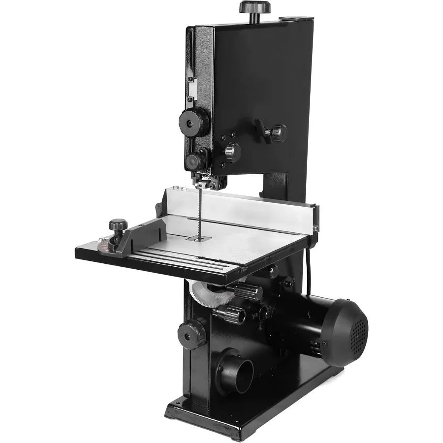 9-Inch Band Saw 2.8-Amp Benchtop BA3959 for Precision Woodworking and Metal Cutting Applications with Adjustable Speed Sett - TrendForce25