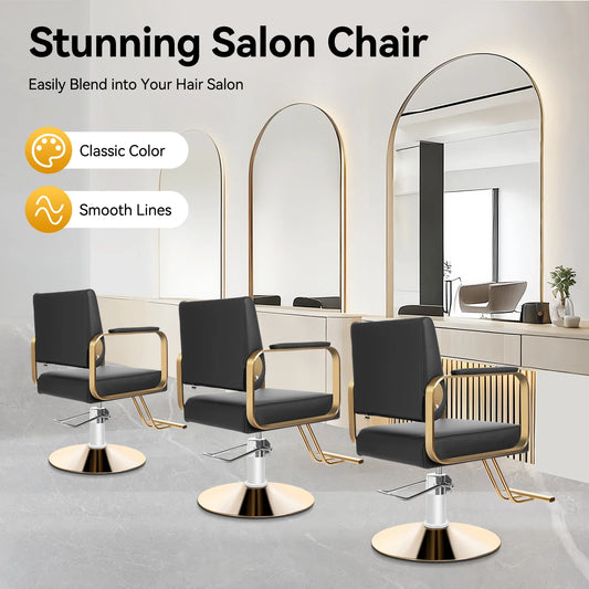 Stylist Chairs for Salon Spa, 360° Rotatable Barber Chair, 440 Lbs Load-bearing Capacity Durable Salon Chair