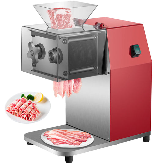 SucceBuy 250kg/H Commercial Electric Meat Slicer Grinder Vegetable Cutter Shred Machine 850W Home Automatic Food Chopper Chipper - TrendForce25