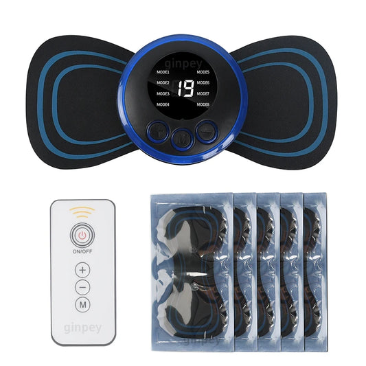 EMS Muscle Stimulator With 5 Pads Buttocks Hip Trainer Abdominal ABS Stimulator Fitness Body Scalpting Massager
