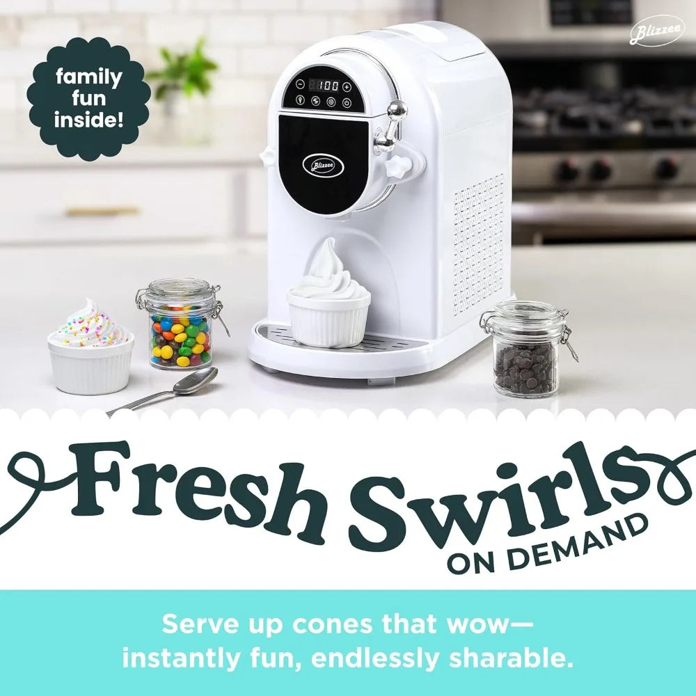 Soft Serve Ice Cream Machine ， for Soft Serve, Frozen Yogurt, Dairy Free Options and More
