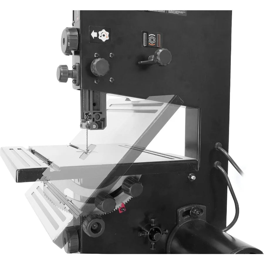 9-Inch Band Saw 2.8-Amp Benchtop BA3959 for Precision Woodworking and Metal Cutting Applications with Adjustable Speed Sett - TrendForce25