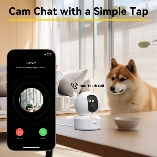 BoyKeep Smart Camera 2K Security Protection Wifi Surveillance 5G/2.4GHz Indoor Baby Night Vision 360° Pan & Tilt 2-Way Audio K30 - TrendForce25