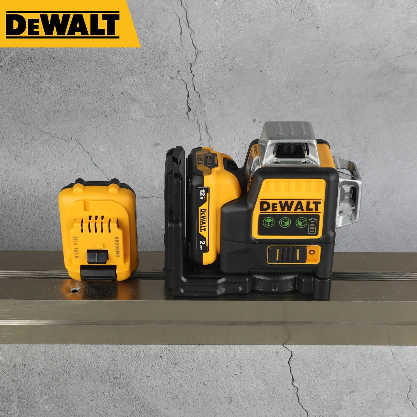 Dewalt DW089LG 12-Line Green Beam Laser Level - 360° 3-Side Coverage, 12V Li-Ion, Jobsite Ready for Any Task - TrendForce25