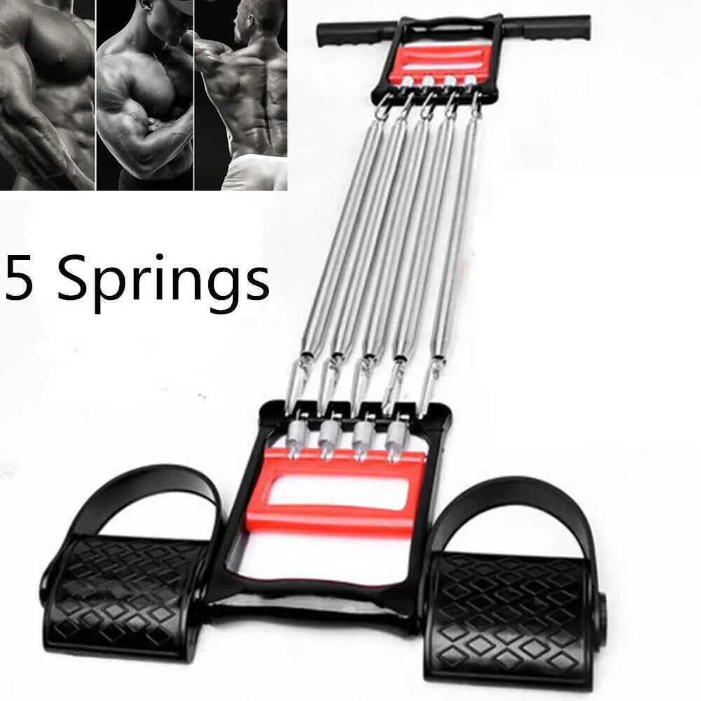 Hand Grip Strengthener,Home Fitness Equipment 5-Spring Exerciser Chest Expander Pull up Arm Tools for Finger Abdomen Waist Arm