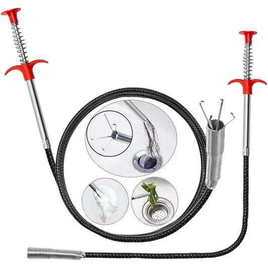 63  +23  Drain Clog Remover, Snake    Sewer, Toilet, Kitchen Sink  Clean