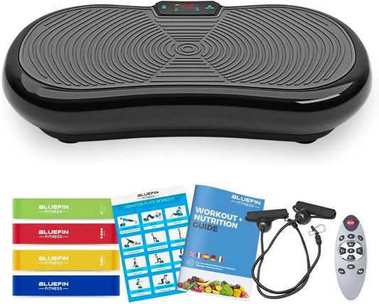 Ultra Slim Power Vibration Plate Innovational Vibro Shaper 5 Programs + 180 Levels Noiseless Home Fitness Bluetooth
