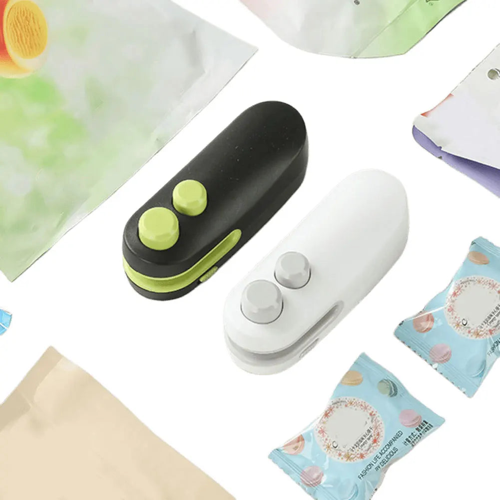 Vacuum Food Sealer USB Rechargeable Handheld Bag Sealing Machine Package Bags Sealer for Chip Bags Plastic Bags