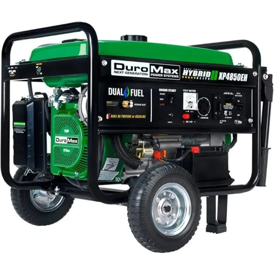 HOT New 4850 Watt Gas or Propane Powered-Electric Start-Camping & RV Ready, 50 State Approved Dual Fuel Portable Generator | USA - TrendForce25