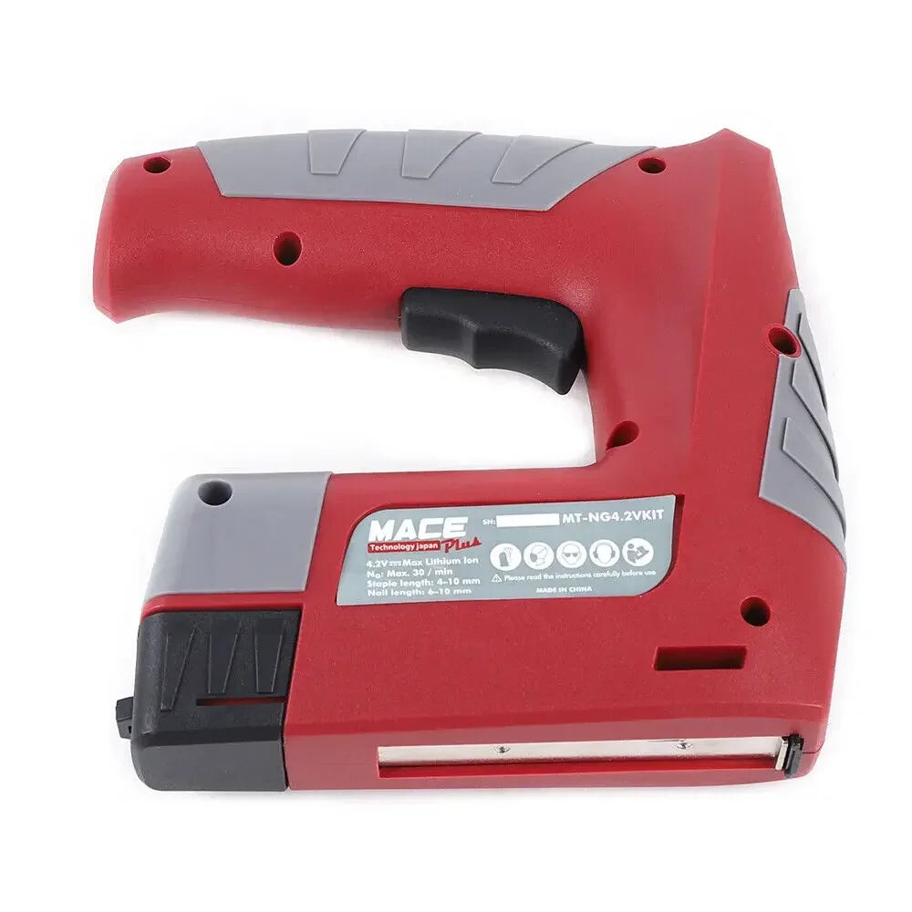 Electric Heavy Duty Nail Gun Staple Gun Cordless Stapler Nailer Woodworking Tool
