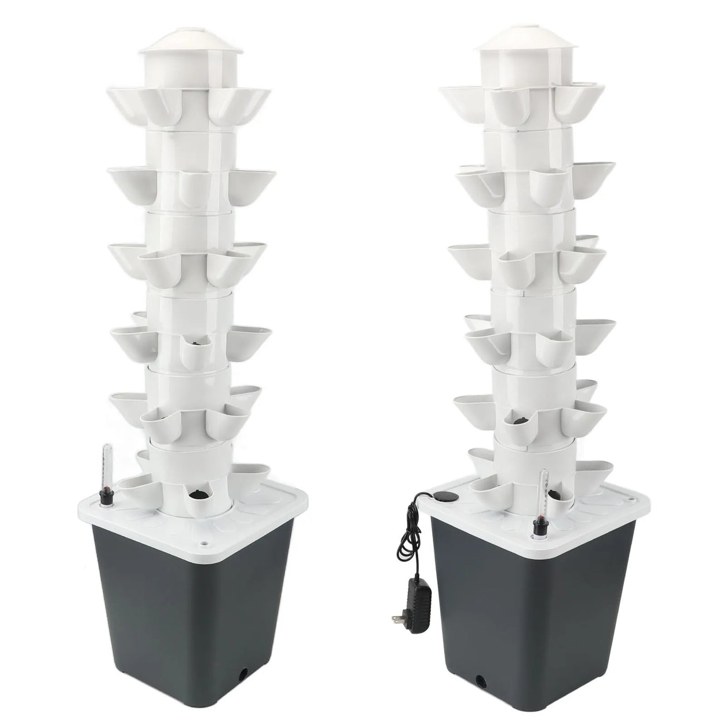 US Hydroponic Growing System Mini Indoor Outdoor Home Grow Herb Vertical Garden Tower 6 Tiers 30 Holes Vegetables Planter - TrendForce25