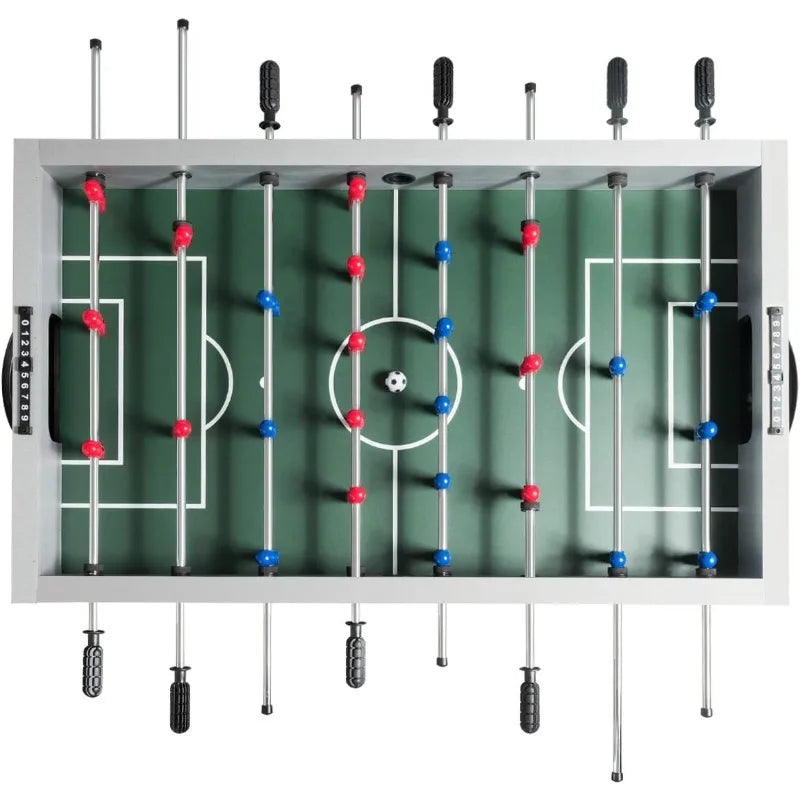 Giantex 48'' Foosball Table, Wooden Soccer Table Game w/Footballs, for 4 Players,Competition Size Table Football for Kids,Adults