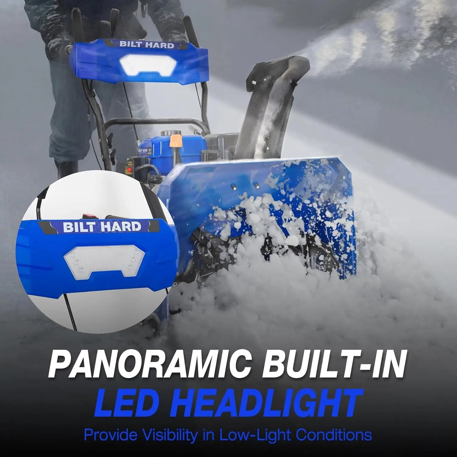 Gas Snow Blower 2 Stage, 24 Inch 212cc Self-Propelled Snowblowers Gas Powered with Electric Start and LED Headlight - TrendForce25