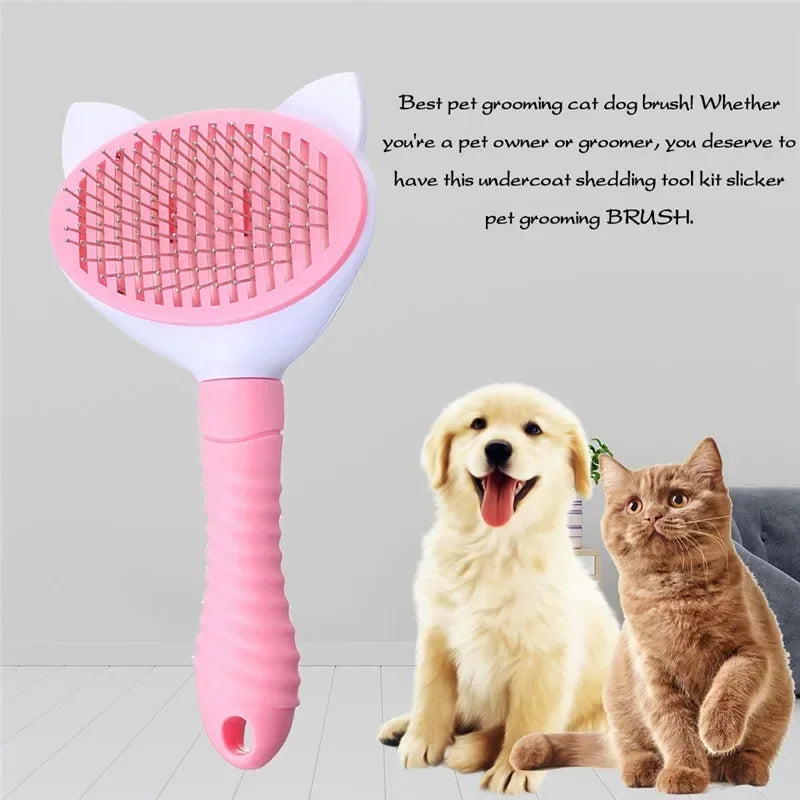 Pet Comb Cat Cleaning Supplies High Quality Self cleaning Brush Professional Grooming brush for Dogs, Cats pets Glove dog Bath - TrendForce25
