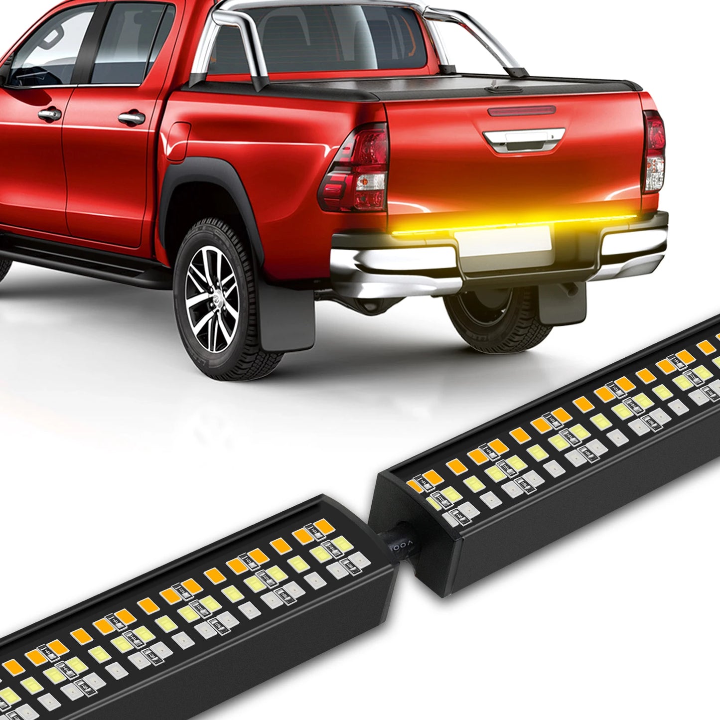 60" Tailgate LED Strip Bar Brake Turn Signal Tail Light LED Tailgate Light Bar Brake Backup Running Strip Led Lights - TrendForce25