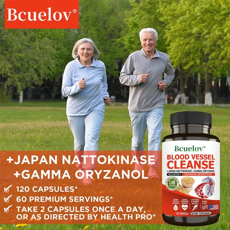 Vascular Cleanser, Helps Purify the Blood, Lowers Cholesterol, and Promotes Overall Cardiovascular Health, 120 Capsules - TrendForce25