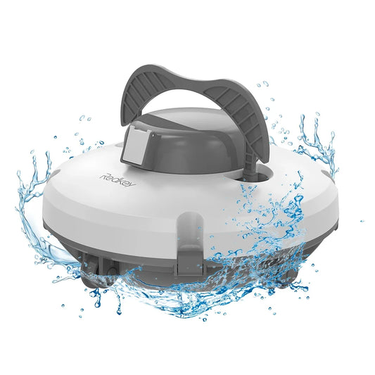 Redkey S100 Robotic Swimming Pool Cleaner IPX8 Waterproof 130-min Pool Vacuum Cleaner Self-Parking Pool Cleaner Pet-friendly