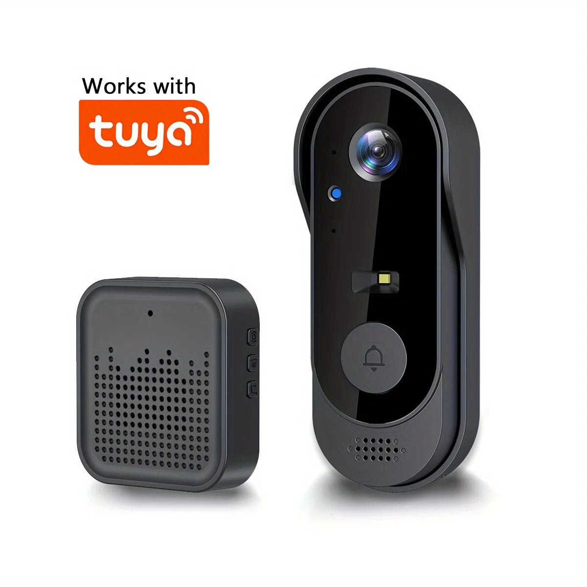 Tuya WiFi Home Smart Video doorbell Outdoor bidirectional HD door eye camera 1080P support SD card cloud storage waterproof - TrendForce25
