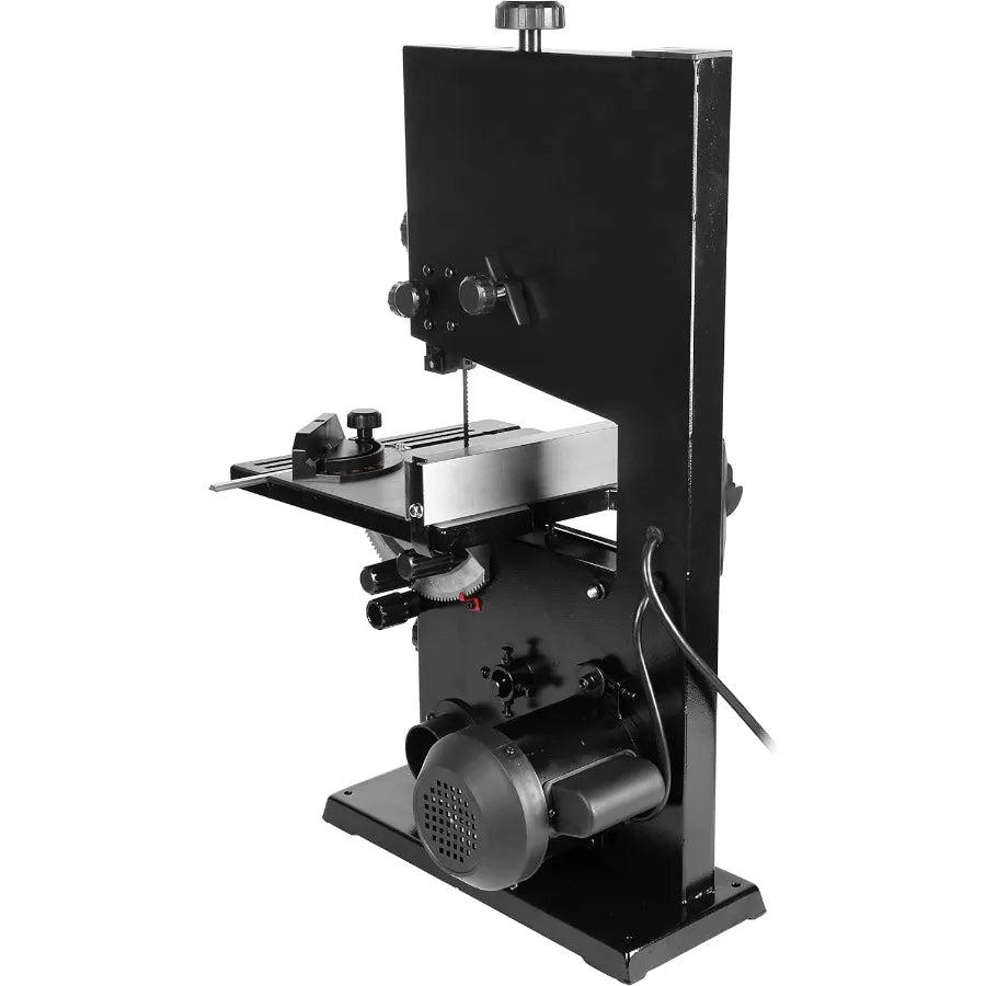 9-Inch Band Saw 2.8-Amp Benchtop BA3959 for Precision Woodworking and Metal Cutting Applications with Adjustable Speed Sett - TrendForce25